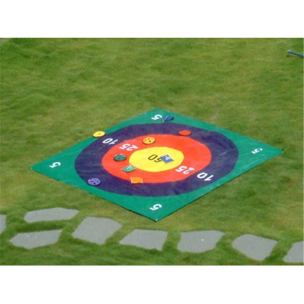 Everrich Industries Everrich  Target Toss - 5 x 5 Feet PVC Mat with 12 Beanbags - EV122630