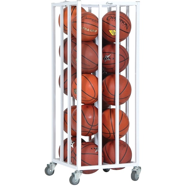 Champion Sports Vertical Ball Cage, Lockable, Up to 20 - 20BC
