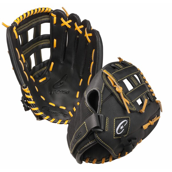 Champion Sports Fielder Glove, 1.5 lb., Leather, Size13in - CBG950