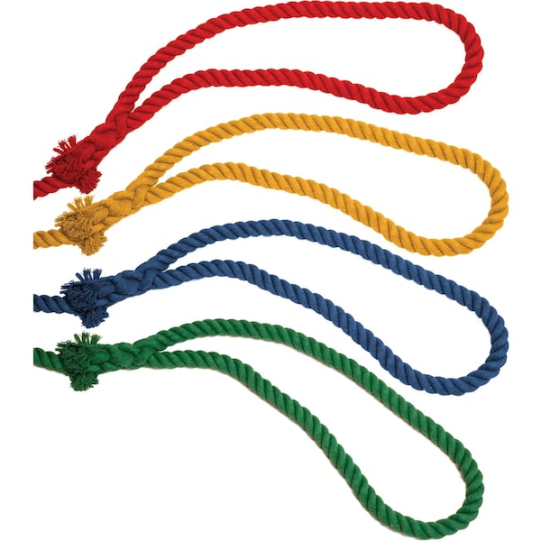 Champion Sports Tug of War Rope, 4 Colors, 50ft L, PK4 - TWR4WAY