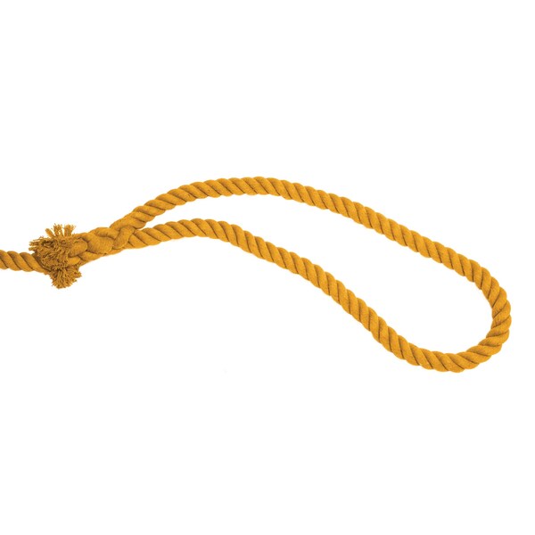 Champion Sports Tug of War Rope, Yellow/50ft Long Looped - TWR50