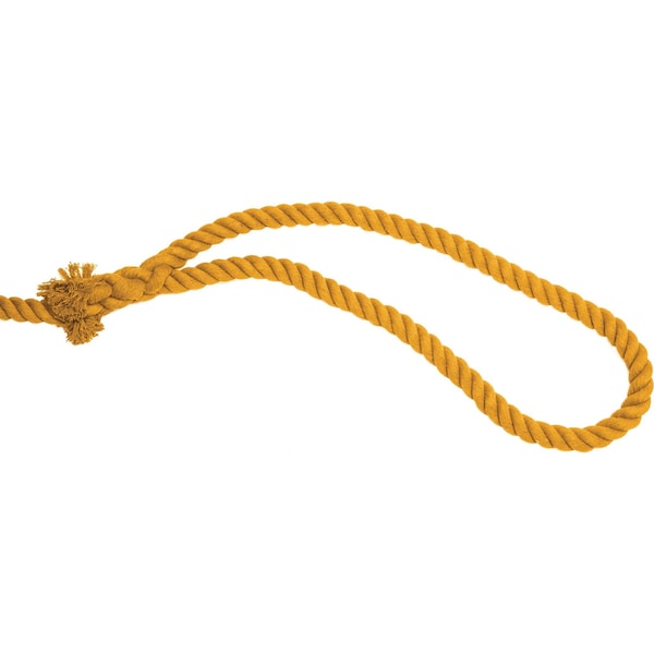 Champion Sports Tug of War Rope, Yellow/50ft Long Looped - TWR50