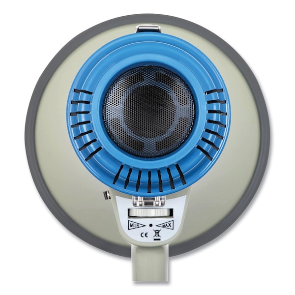 Champion Sports Megaphone, 12 W to 25 W, 1,000 yds Range, White/Blue - MP12W