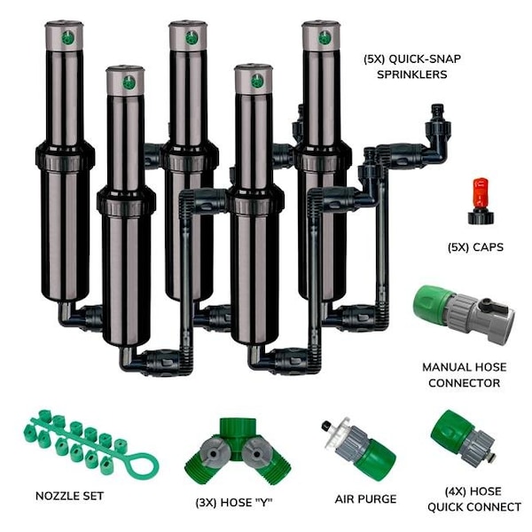 Autowater Irrigation Autowater QSK-745 Quick Snap in Ground 5 in. Pop Up Adjustable Sprinkler; Pack of 5 - QSK-745