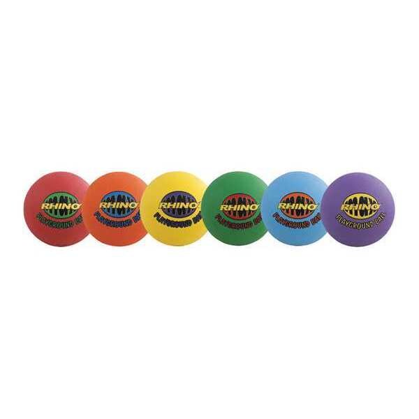 Champion Sports Rhino Skin Max Playgrd Ball, Colors, PK6 - RMXPGSET