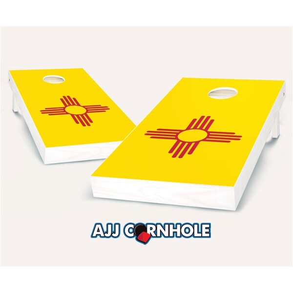 Mkf Collection By Mia K. Farrow New Mexico Flag Theme Cornhole Set with Bags - 8 x 24 x 48 in. - 107-NEWMEXICOFLAG