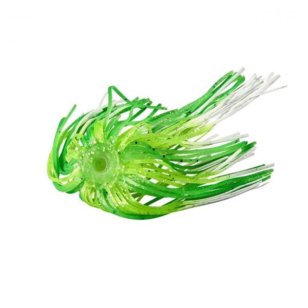 War Eagle Skirt Replacement White Lime Chartreuse Fishing Lure - WESK40