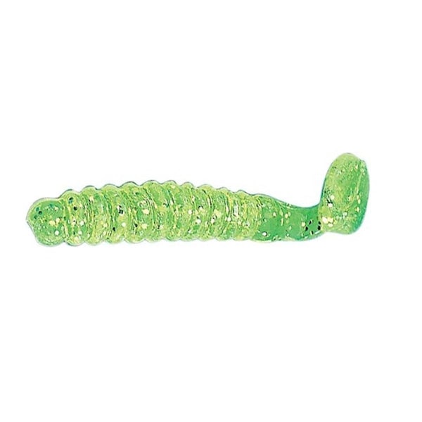 Fiesta 1.5 in. Crappie Slider Grub - Chartruese - FI2966830