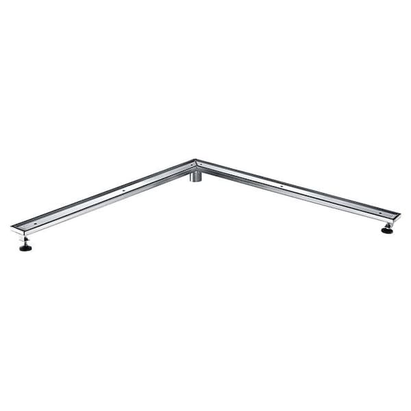 Dawn Dawn ZCO360304 Colorado River Series Corner Shower Drain; Tile Insert Style L Shape; 36 x 36 in. - ZCO360304