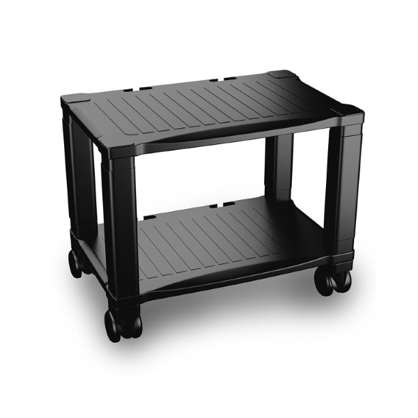 Hastings Home Hastings Home Printer Stand, Under Desk Table with Shelf, Wheels for Personal Printers/Office, Black - 609175WVZ