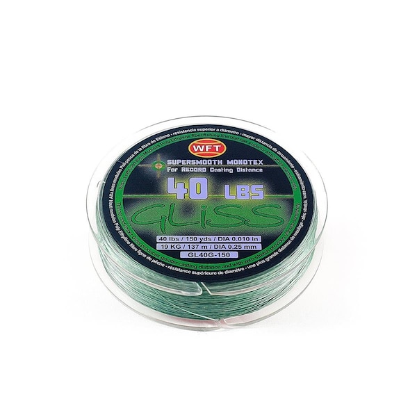 Ardent 150 yard Gliss Green Fishing Line, 40 lbs - GL40G-150