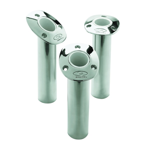 C.E. Smith Pkg. Swivel In-Gunnel Rod Holder, 15Deg, White Liner - 53681SA
