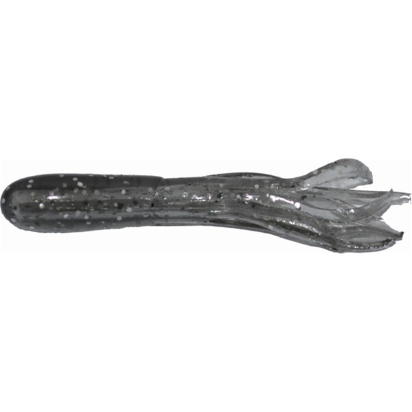 Big Bite Baits 1.5 in. Crappie Tube, Smoke Sparkle, 10PK - 15CRTU-22
