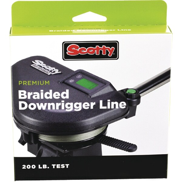 Scotty Downriggers Scotty 200 lb. Premium Power Braid Downrigger Line, 300' Green - 2701K