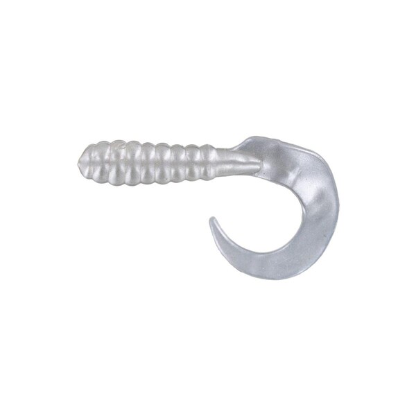 Big Bite Baits 2 in. Curl Tail Grub Pearl Fishing Lure, 10PK - CTG213