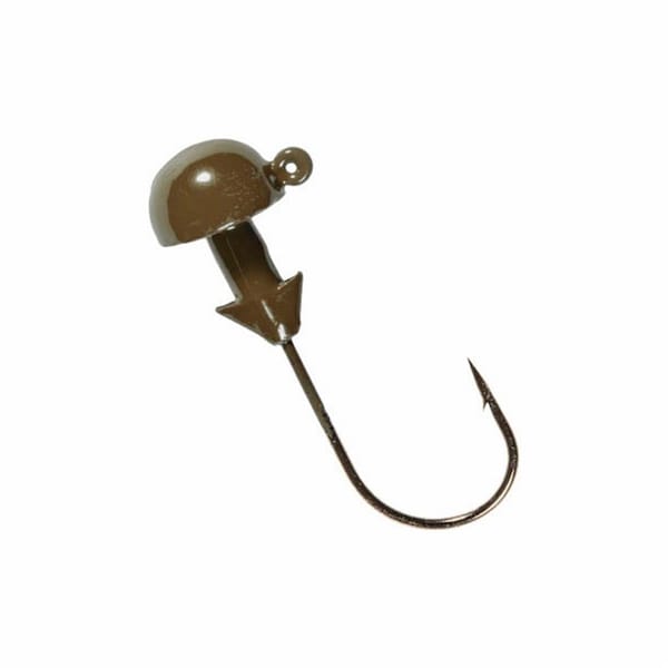 Track Usa 0.093 oz Green & Pumpkin OG Mushroom Jig Head, 4PK - TR2979787