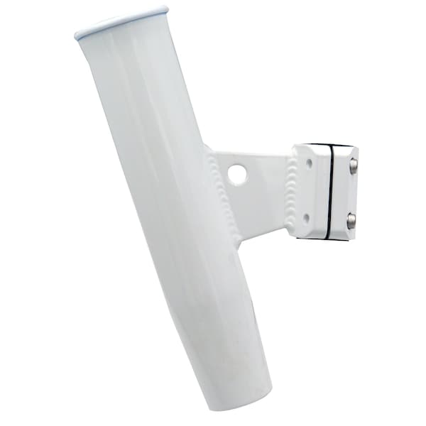 C.E. Smith Pkg. Alum Vert ClampOn White 1.315 in. OD 1-5/16 in., w/Sleeve - 53716