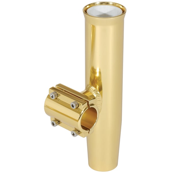 Lees Tackle Clamp-On Rod Holder Gold Alum Horizontal Pipe Size No 2 - RA5202GL