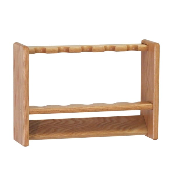 Wooden Mallet 5 Fishing Rod Rack Light Oak - PRF5LO