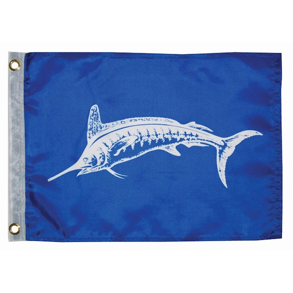 Time Out 12 x 18 in. White Marlin Flag - TI715832
