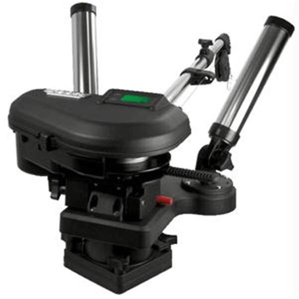 Newalthlete HP Depthpower Electric Downrigger 60 and quot; SS Telescoping Boom w/ Swivel Base - Dual Rod Holder - NE57407