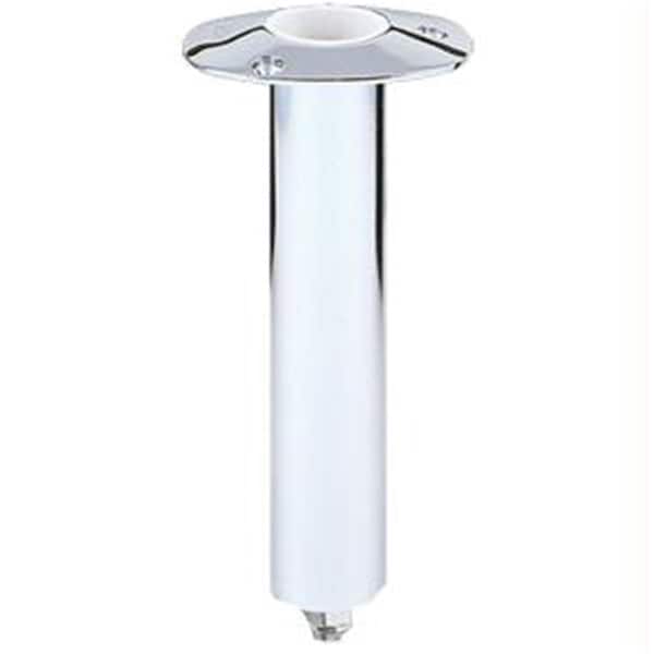 Perfectpitch Lee s 0 Degree Stainless Steel Swivel Base Flush Mount Rod Holder - Medium Length - PE2936716
