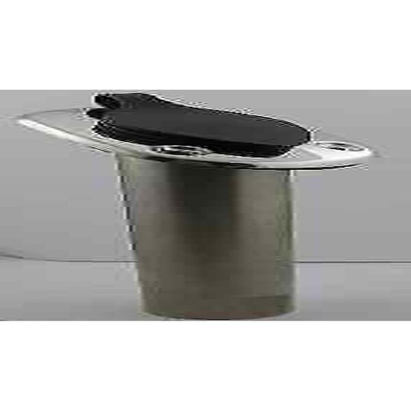 Newalthlete Bluewater Stamped Stainless Steel Rod Holder, Black - NE3706348