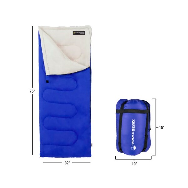 Leisure Sports Leisure Sports 2 Season Sleeping Bag (Blue) - 244221RQP