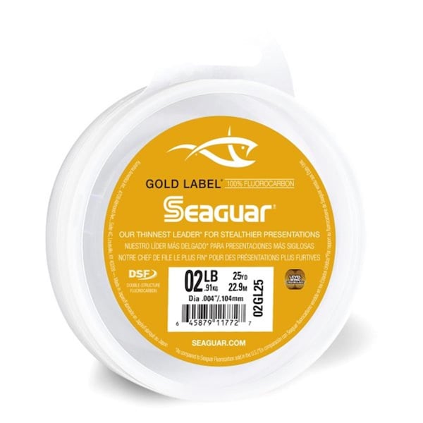 Seaguar 2 lbs x 25 Yard Gold Label Fluorocarbon Leader - 02GL25