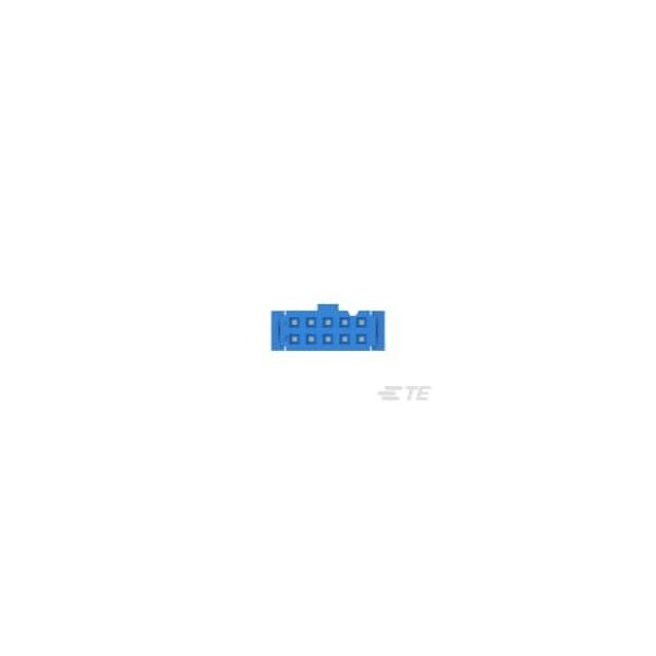 Te Connectivity Board Connector, 10 Contact(S), 2 Row(S), Female, 0.1 Inch Pitch, Idc Terminal, Locking, Blue - 1658527-4
