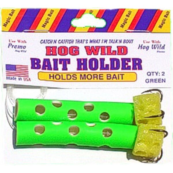 Omnisports Hogwild Sponge Tube Bait Holder - Green, 2PK - OM3519113