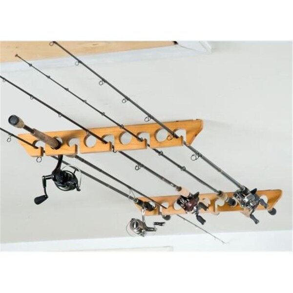Organized Fishing Organized Fishing CPR-009 Wood Ceiling Horizontal Rod Rack - CPR-009