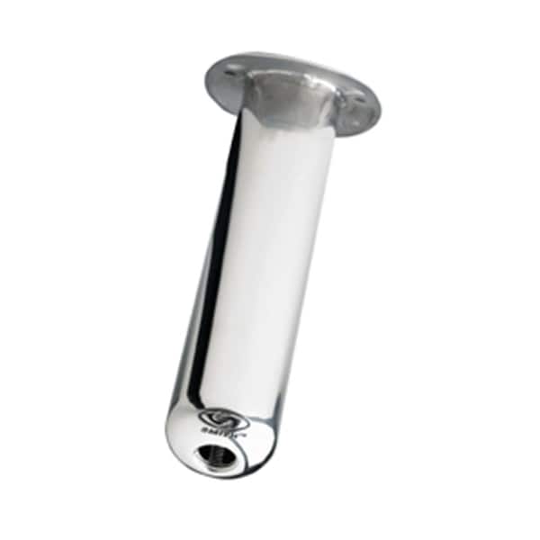 Superjock Flush Mount Rod Holder - Stainless Steel - 30 Degree Angle 10.5 Inches Deep - SU2937020