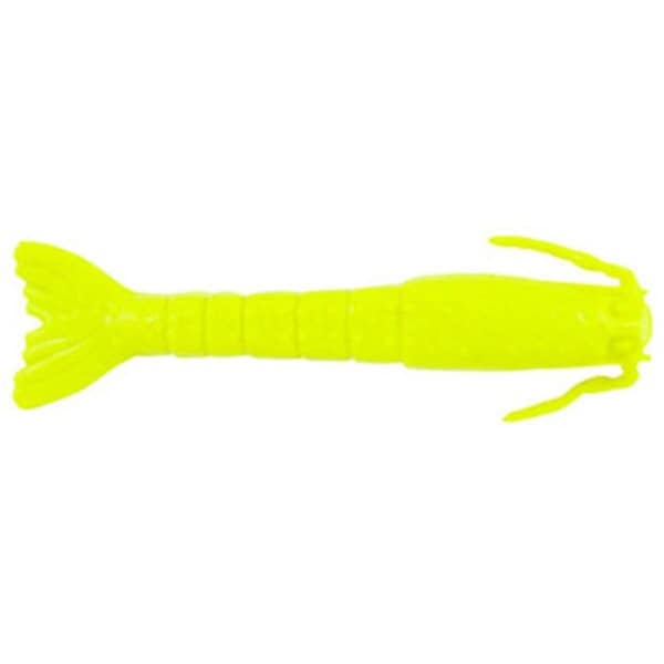 Berkley 3 in. Chartreuse Gulp Shrimp Fishing Lure, 6PK - 1509645