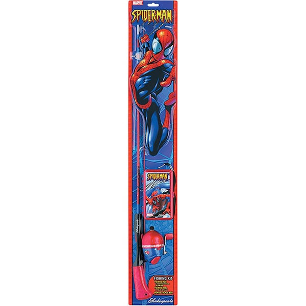 Shakespeare 2 ft. 6 in. Spiderman Spincast Combo with Kit - SPMAN26KIT