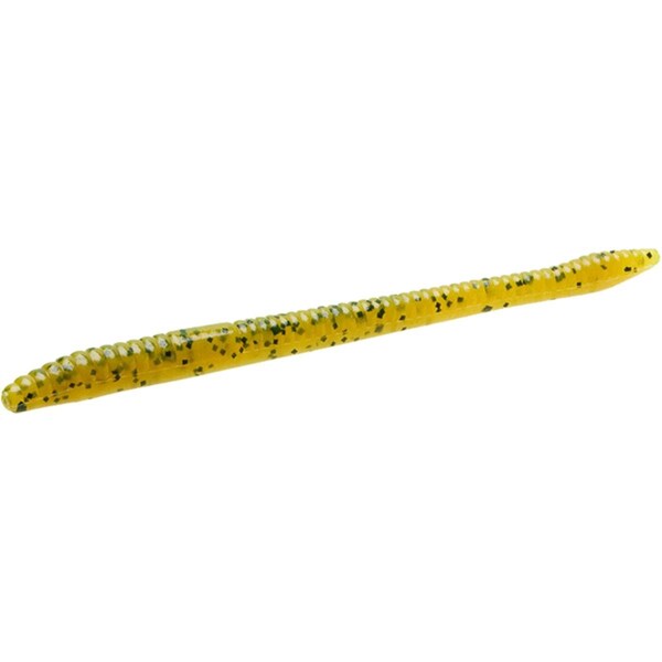 Zoom Bait 4.75 in. Salt Finesse Worm in Chartreuse Pumpkin, 20PK - 004-12
