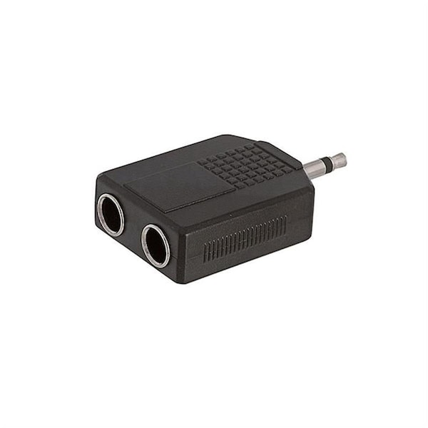 Cmple 3.5 mm Mono Plug to 2 x 6.35 mm Mono Jack Adapter - 1150-N