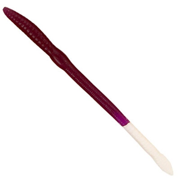 Distraccion 6 in. Scoundrel Worms, Purple & White, 20PK - DI2984697