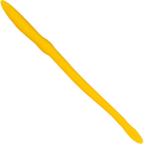 Creme Lure 6 in. Scoundrel Worm, Yellow - Bag of 15 - 105-50-7