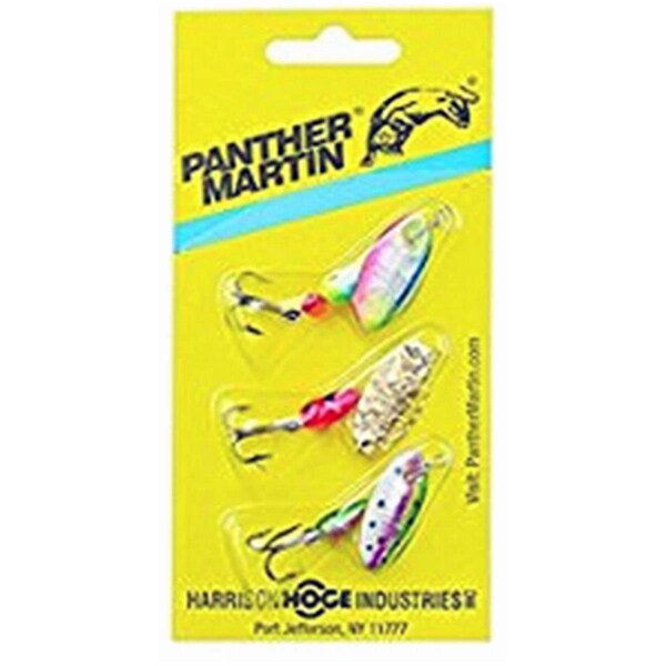 Big Rock Sports 0.12 oz Panther Martin OD3 Hammered Holographic Spinner Kit, 3PK - BI571148