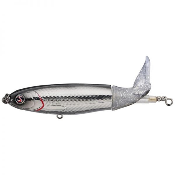 River2Sea WPL110-44 Whopper Plopper 110 Bait Lures, 44 Chrome Black - WPL110/44