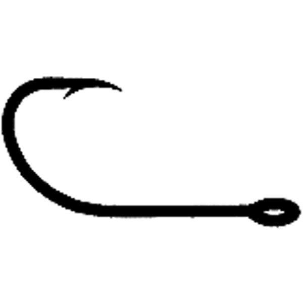 Eagle Claw 84-5-0 Plain Shank Size 5 by 0 Ringed Eye Hooks, Bronze, 100PK - 84-5/0