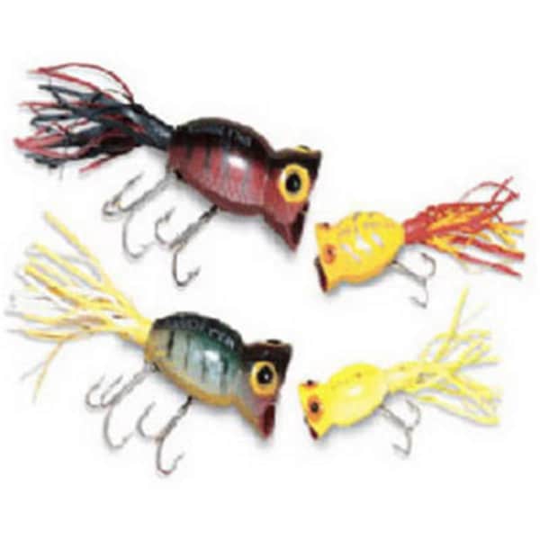 Arbogast G730-06 0.19 oz. Frog With White Belly Hula Popper Top Water Lure - 851327