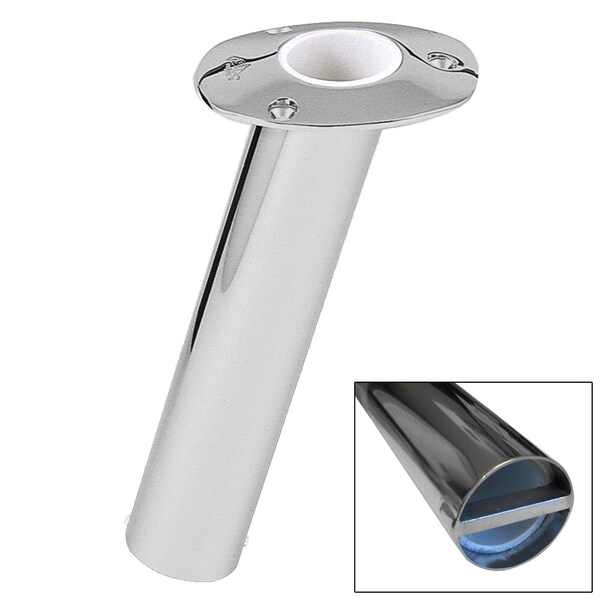 Lees Tackle 15 Degree Ss Flush Mount Bar Pin Rod Holder Heavy Duty - RH534HS/XS