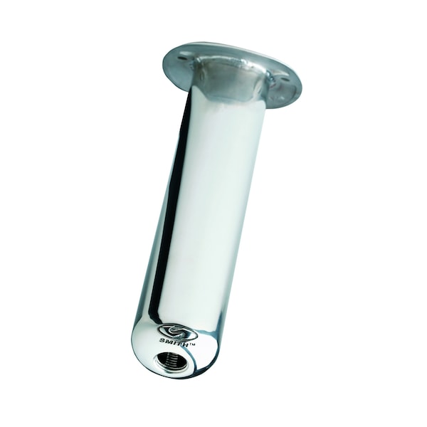 C.E. Smith Pkg. Flush Mt rod holder, 30Deg, S/S w/cast gimbal, White Liner - 53672CA