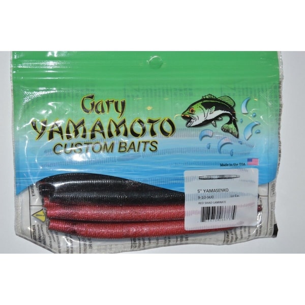 Alegria 5 in. Senko Red Shad Fishing Lure, 10PK - AL3511073