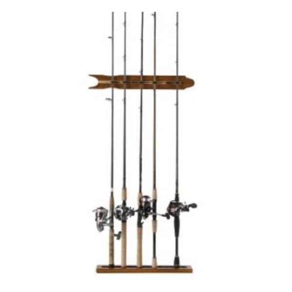 Organized Fishing Organized Fishing SOMWR-008 20.9 in. Modular Wall Rack Oak Finish - SOMWR-008