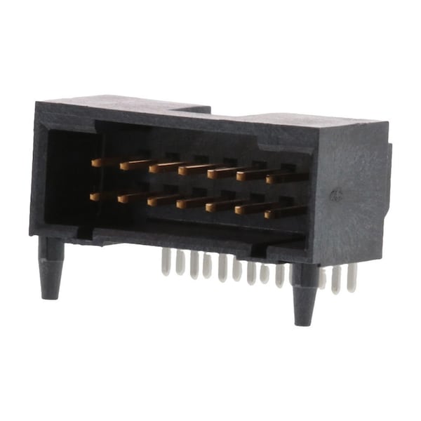 Molex Board Connector, 14 Contact(S), 2 Row(S), Female, Right Angle, 0.1 Inch Pitch, Solder Terminal,  - 741640014