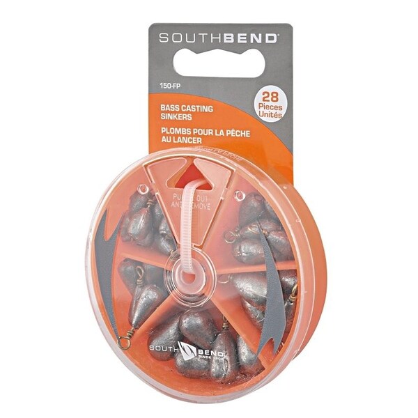 South Bend Clutch SINKER CASTING BASS ASSORTMENT - 150-FP