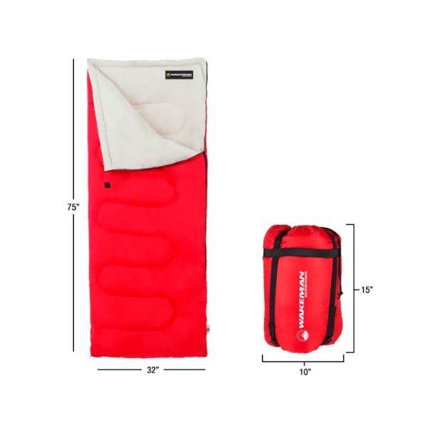 Leisure Sports Leisure Sports 2 Season Sleeping Bag (Red) - 217764ZHG